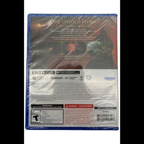 The Lord Of The Rings Gollum for PlayStation 5 - Picture 2 of 2